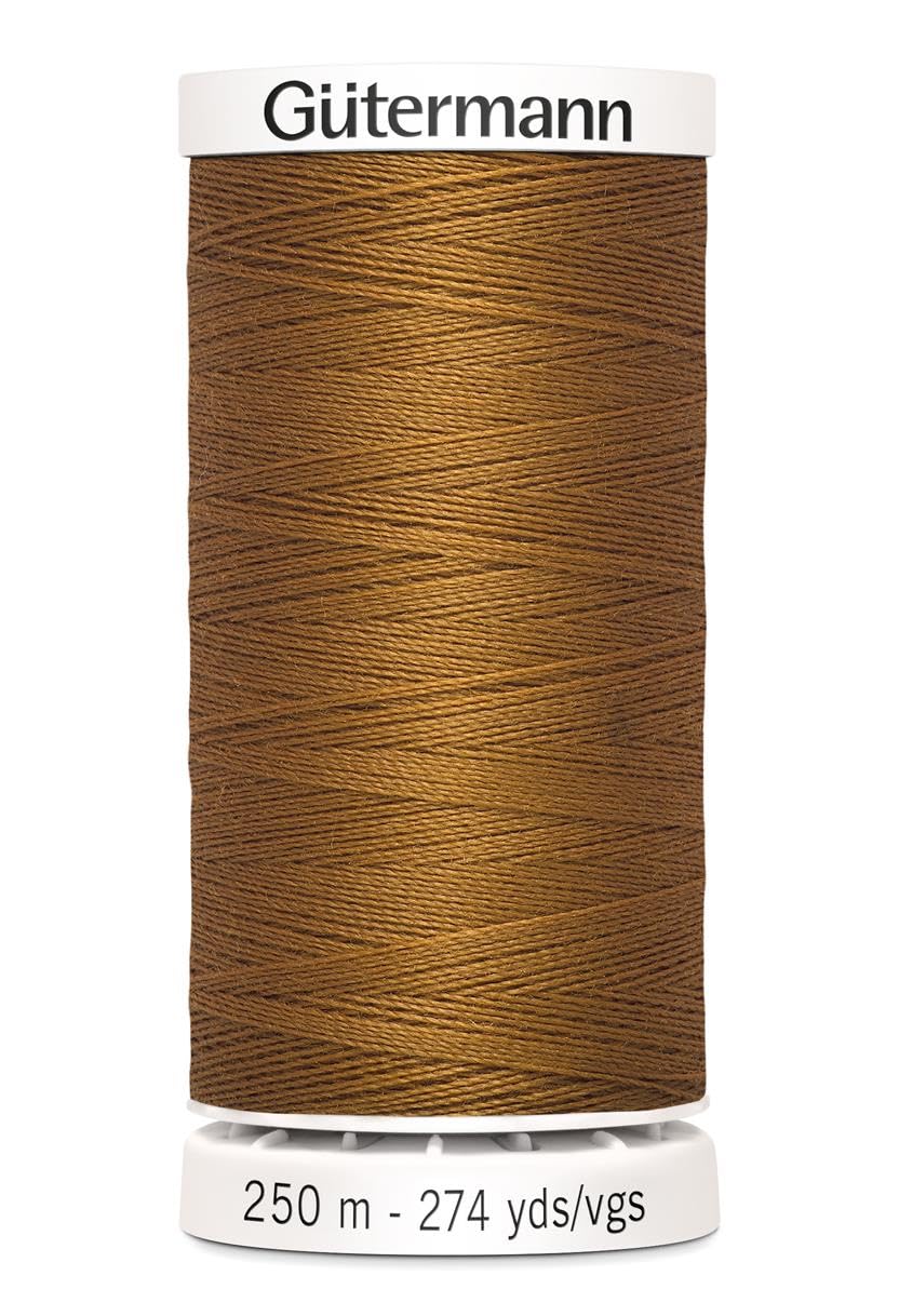 Gutermann Sew All Polyester Thread, 250Mtr, Toffee (0448), 5.5 x 2.7 x 2.7 cm
