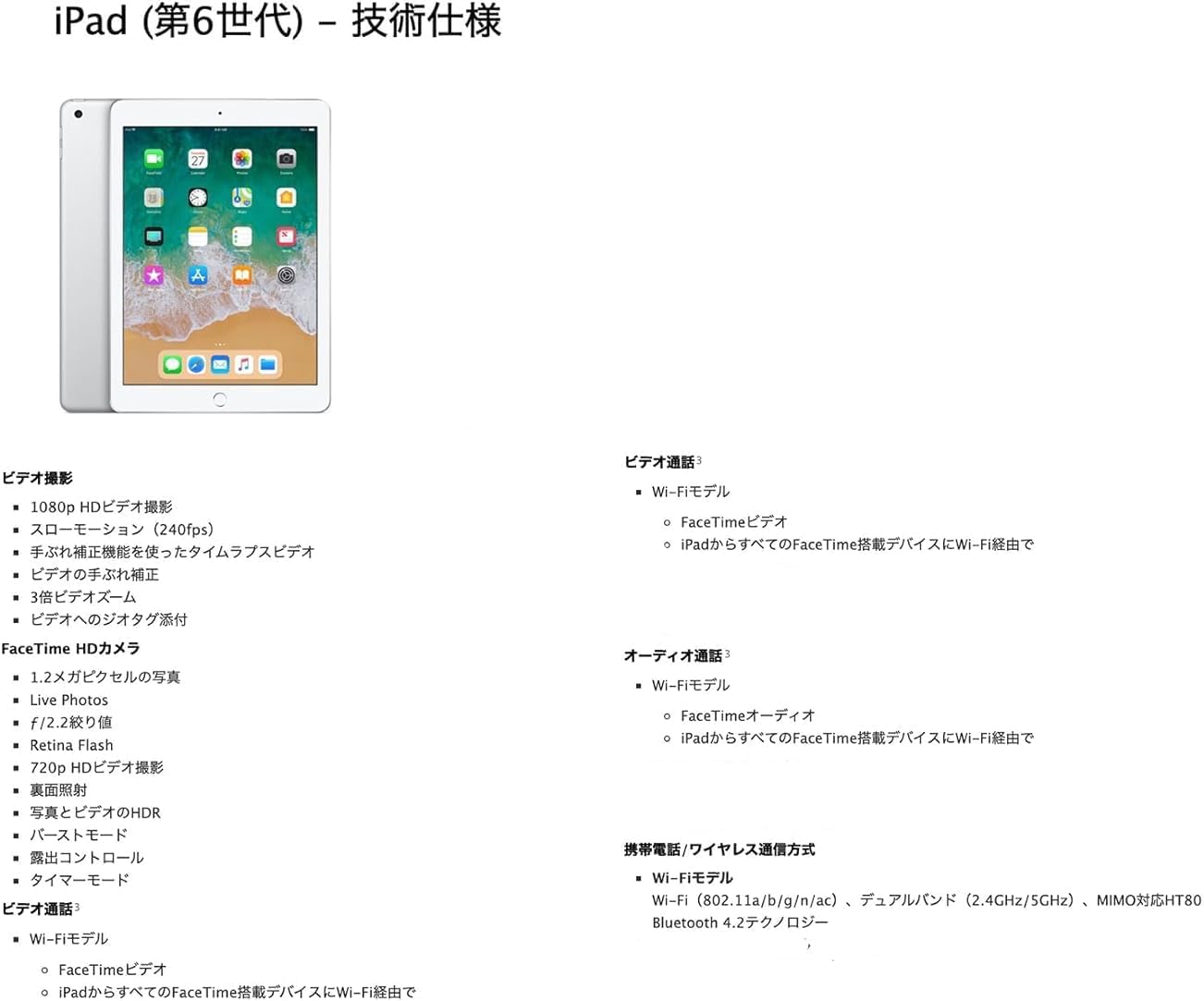 Amazon.co.jp: Apple iPad Pro A1893 128GB 9.7インチ (第6世代) Wi-Fi 