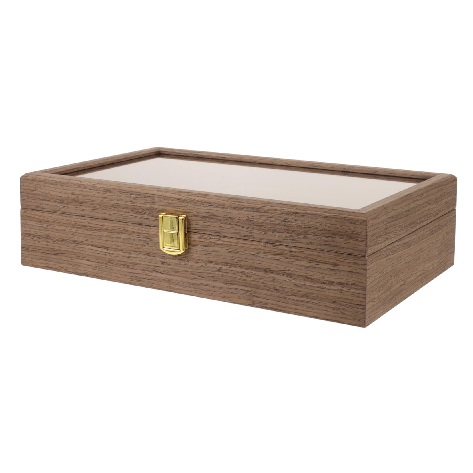 COLLBATH 1kawałek Organizer Biżuterię i Okulary Stylu Retro z Drewna Orzechowego Pojemnik Do Przechowywania Biżuterii i Okularów Praktyczny Biżuterię Elegancki Organizer i Akcesoria