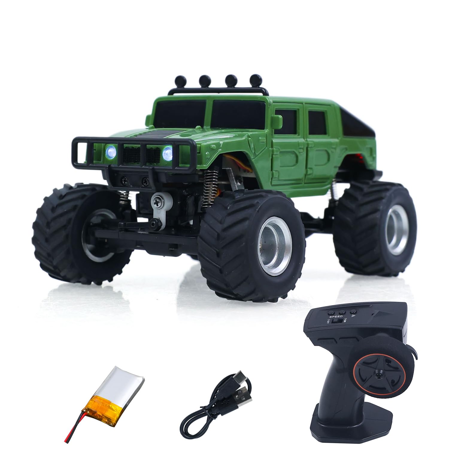 TOUCAN RC HOBBY Telecomando in plastica, 2,4 G, 1/36, 4 WD, bruchi, 3604A