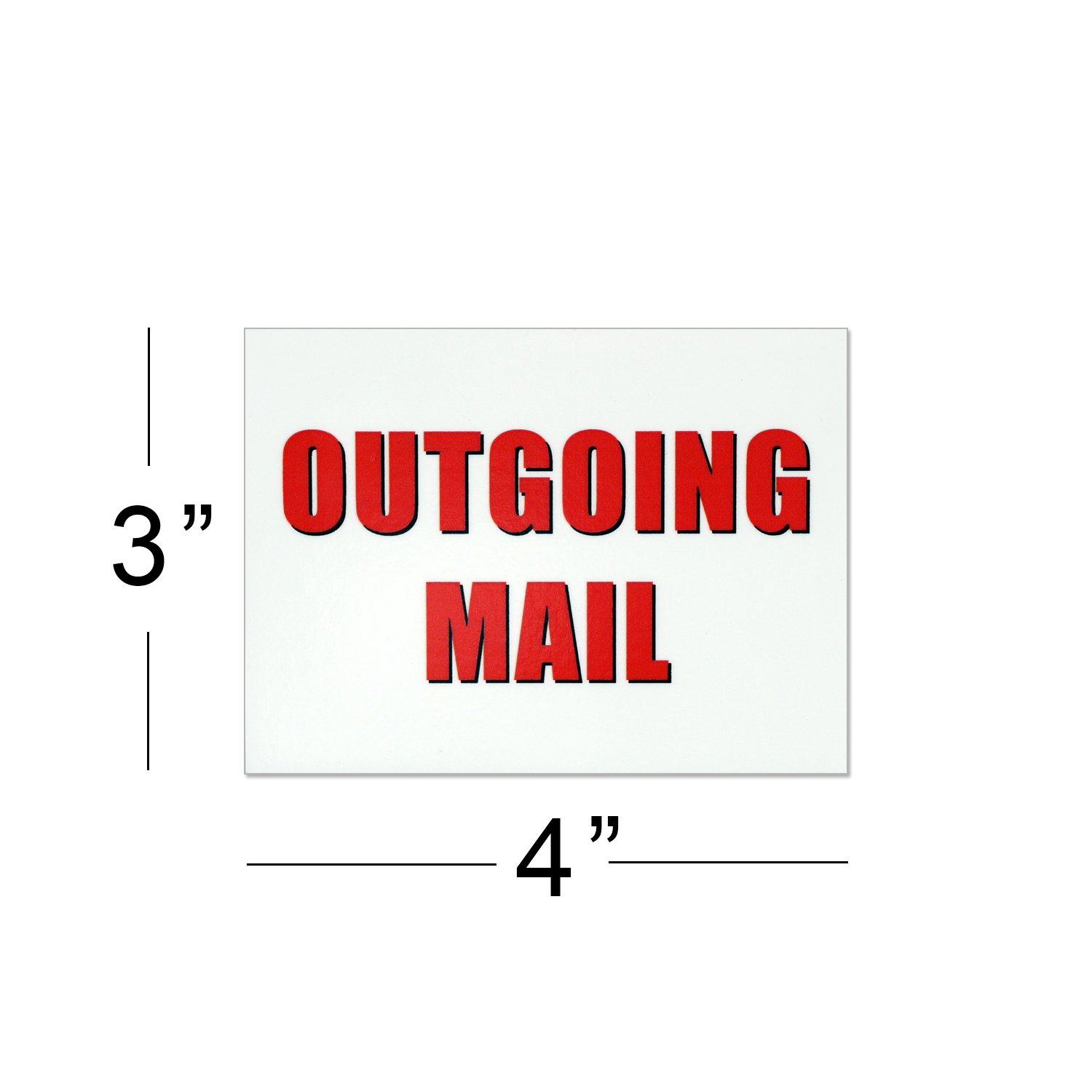 Mailbox Address Decal Clear Acrylic Outgoing Mail Sign With USPS Pickup ...