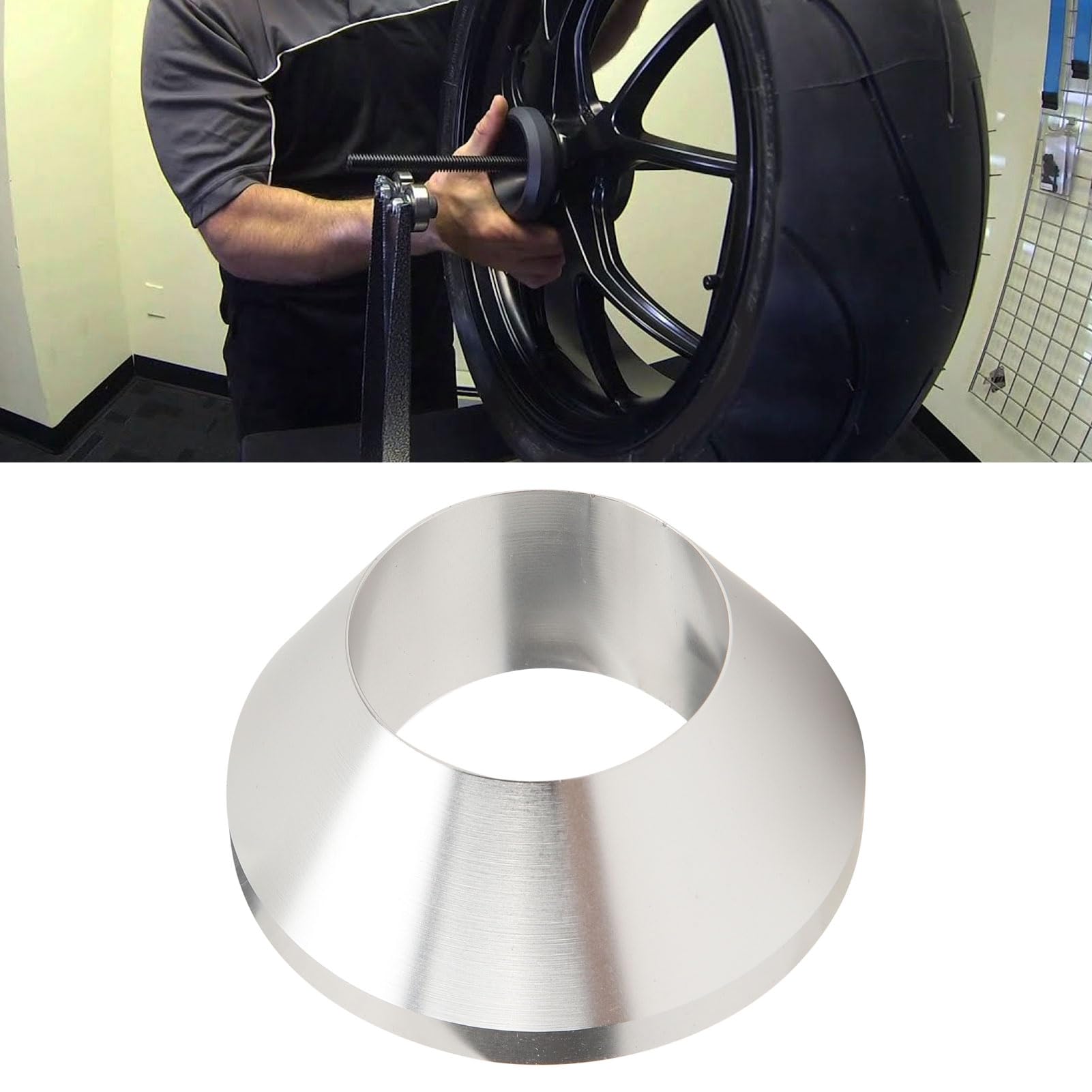 AMAKO Manual Tire Changer Centering Cone: Wheel Balancer Cone for 1.67in Hub Post, Fits Car, Truck & SUV Wheels, Up to 2.9in Hub Opening