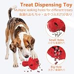 Dog Chew Toy for Large & Medium Dogs, Rubber Treat Dispensing Toy for Aggressive Chewers, Interactive Slow Feeder Tough Puzzle Toys Teeth Cleaning