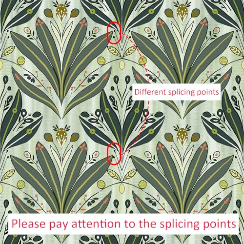 Green Leaf Wallpaper Peel and Stick Wallpaper 17.3"x393" Modern Botanical Contact Paper for Cabinets Waterproof Self Adhesive Wall Paper Removable Wallpapers Decorative Neutral Wallpapers for Bedroom by PeonyQueen - Image 8