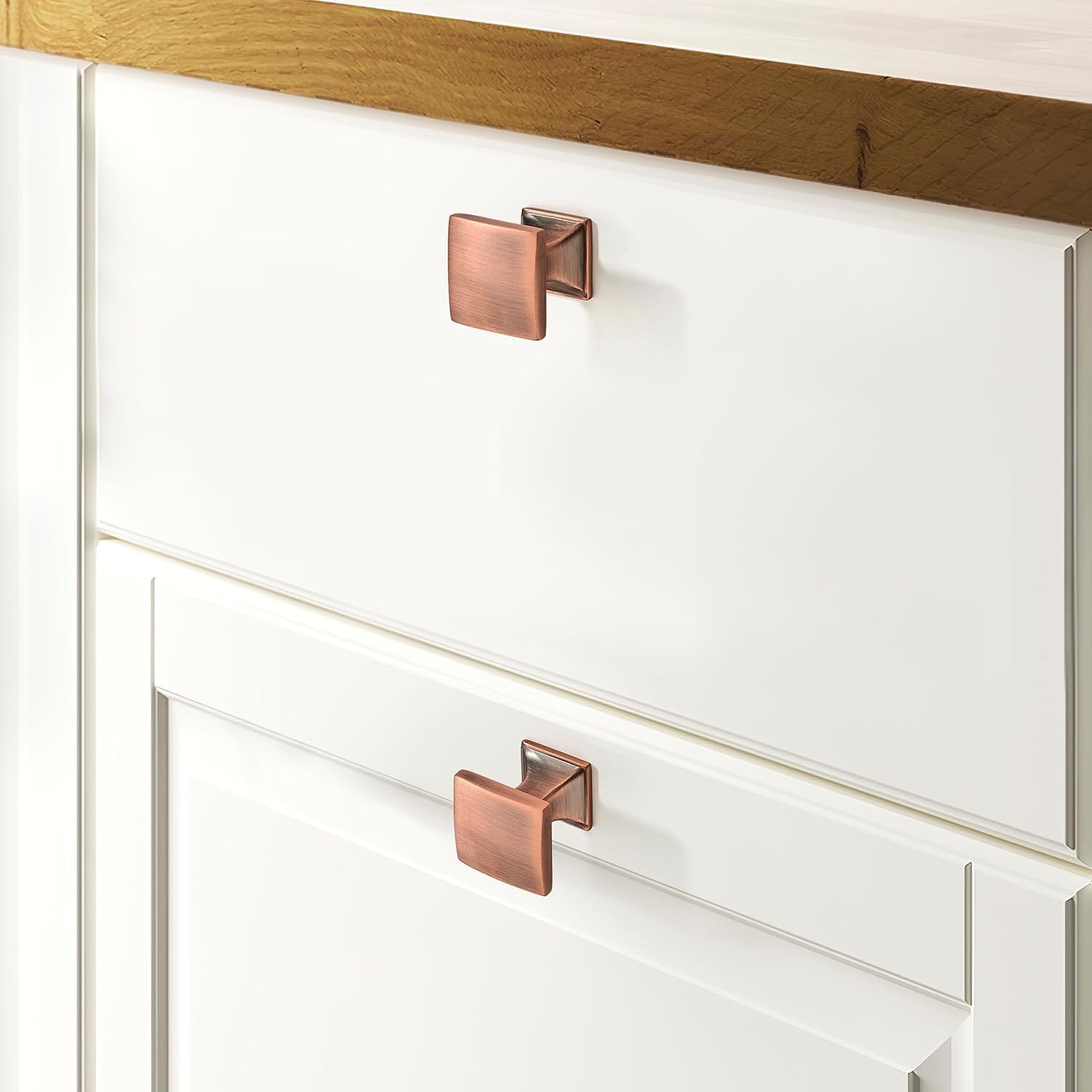 KHTUMEWARE-80266 Brushed Antique Copper Appliance Pulls CTC 18 in (457 mm) in Brushed Antique Copper — KHTUMEWARE