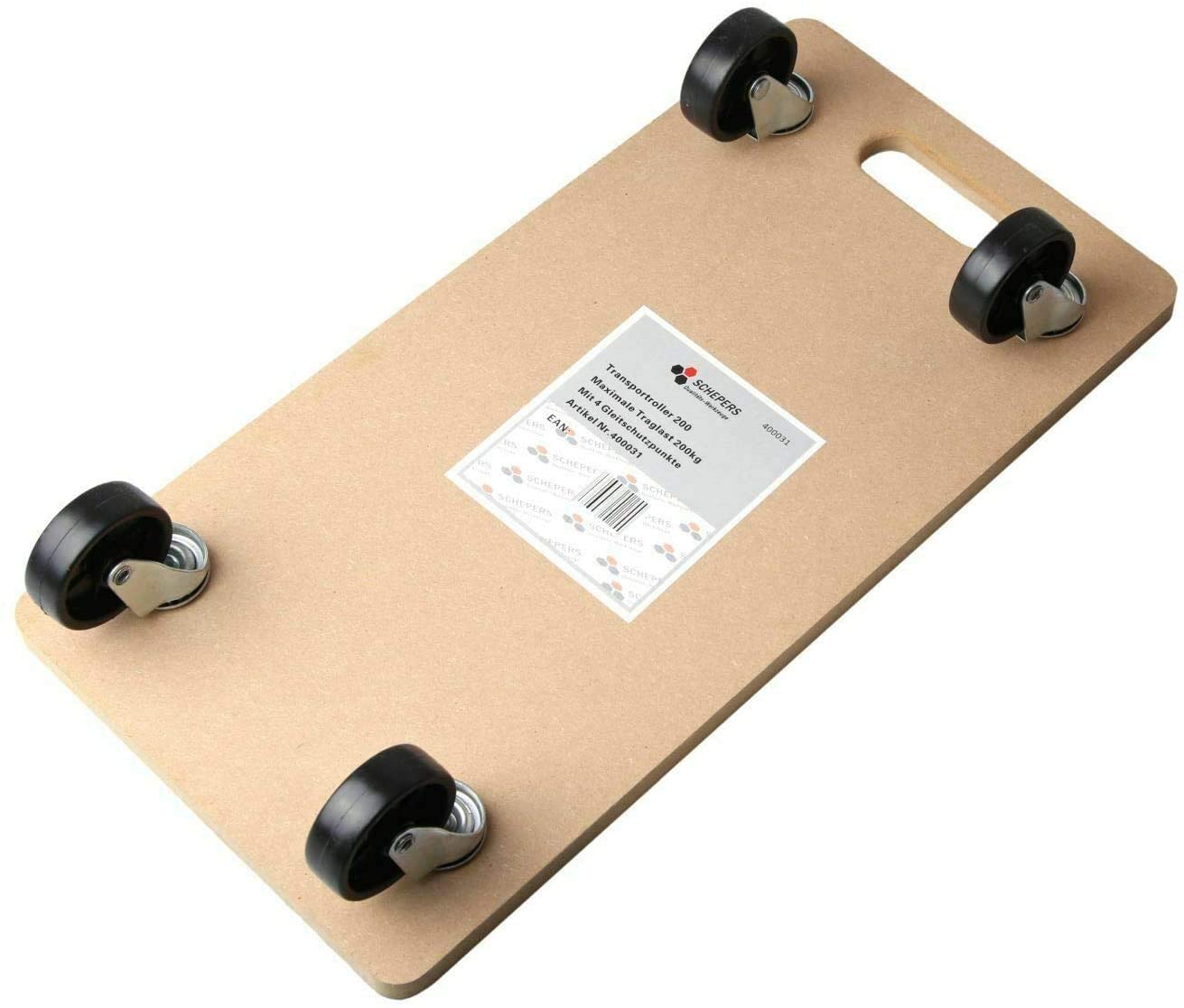 Rollbrett Set (4 Stück) Transportroller 59x29 cm bis 200kg