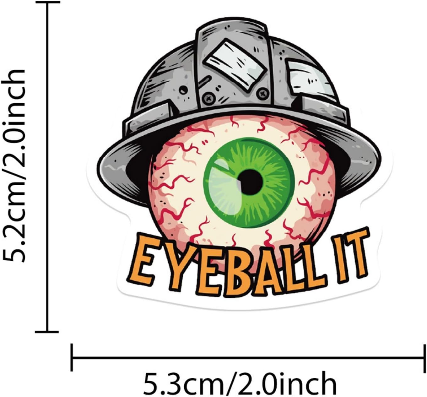 100Pcs Funny Hard Hat Stickers image 2