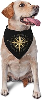Compass Rose Triangle Dog Bandana Scarf Accessories for Pet Bibs