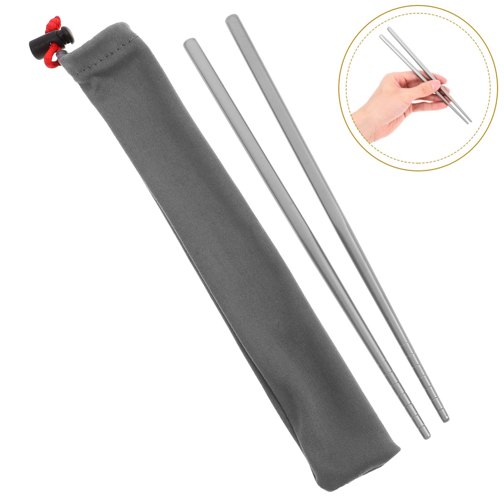 UPKOCH 3 Paare Essstäbchen Wiederverwendbare Metall Essstäbchen für Camping und Zuhause Ultraleicht mit Rutschfester Oberfläche für Asiatische Gerichte und