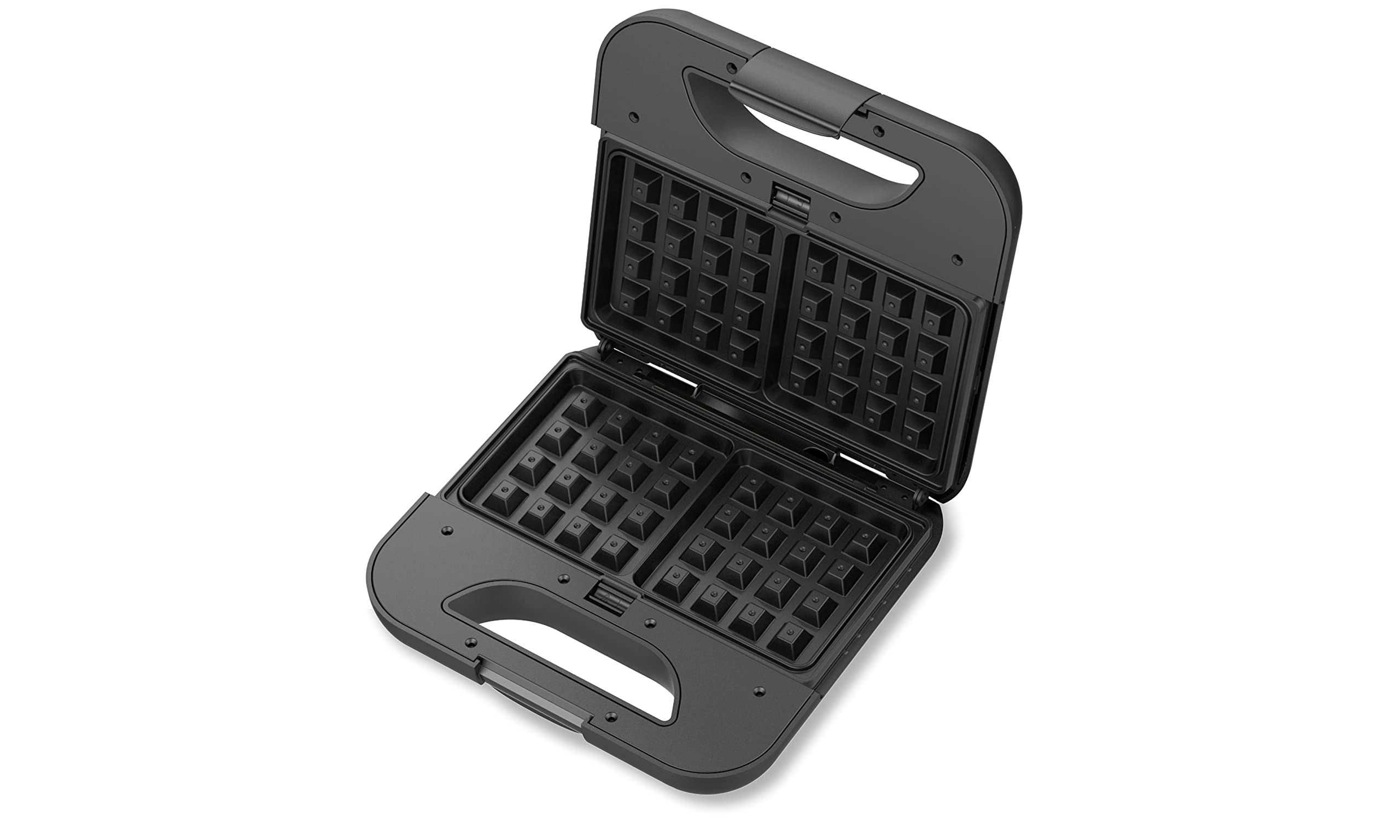 JOCCA - Gofrera Sadwichera Panini con Placas Intercambiables/ 3 en 1/ Acero inoxidable/ Placas antiadherentes/ Cocina gofres, precalienta/ Luz indicadora