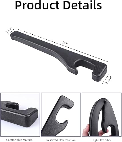 Miniatura 3 de Paquete de 2 rellenos de huecos para asiento de automóvil, ajuste universal de piel sintética para llenar el espacio entre el asiento y la consola,