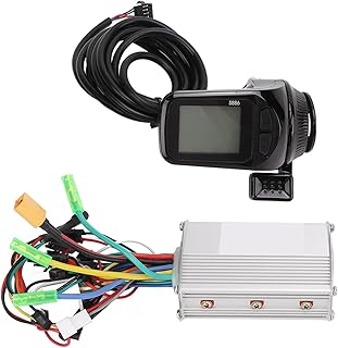 LARIAU Brushless Motor Controller LCD Panel Kit, 36/48/60V 350W Motor Brushless Controller Electric Bicycle 3 Mode Sine Wave Controller Kit with LCD Display Panel Shifter Switch