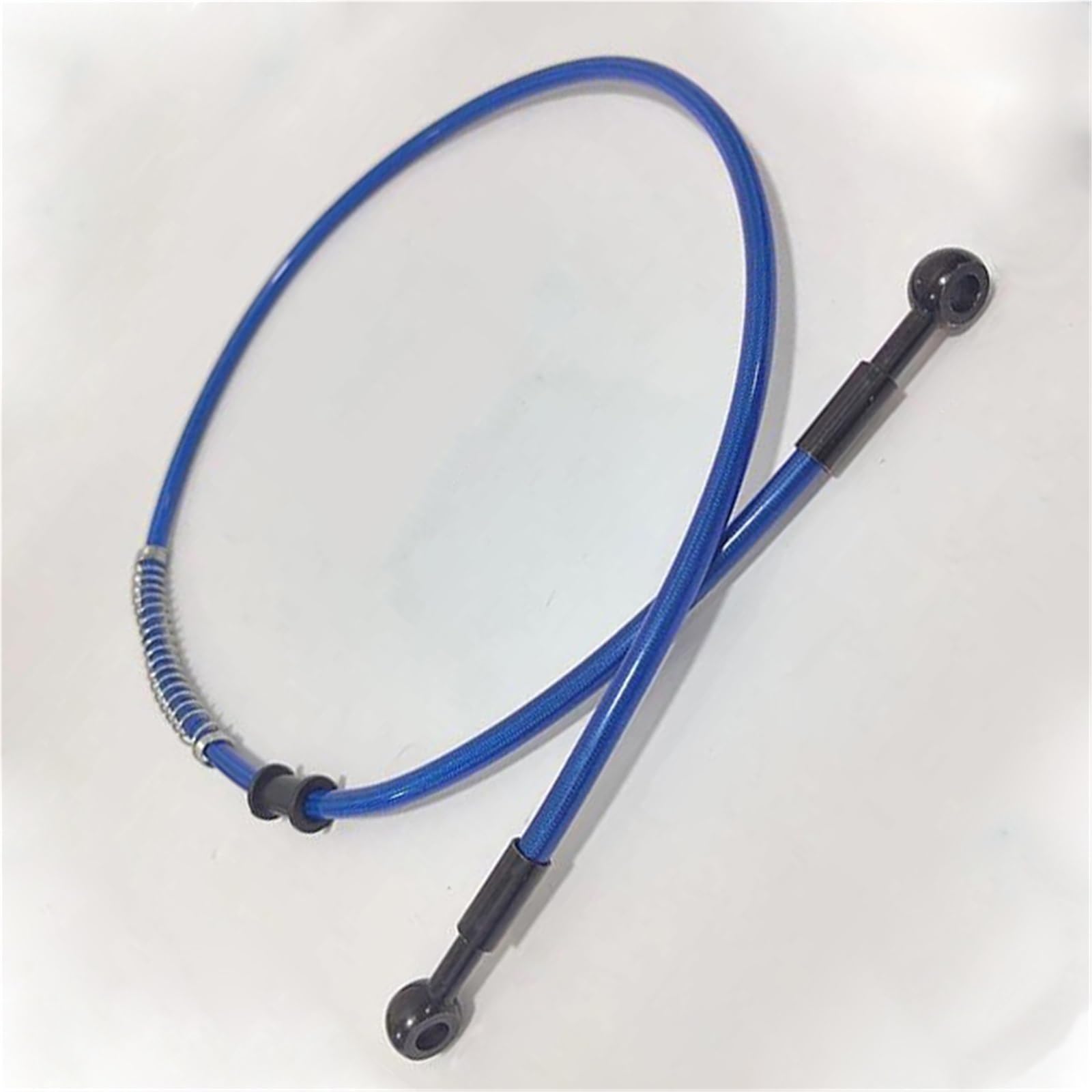 Hydraulic Brake Hose 0°-0° M8 Motorcycle Dirt Bike 10mm-500mm Braided Brake Hose Line Steel Cable Hydraulic Oil Pipe Accessories(50cm)