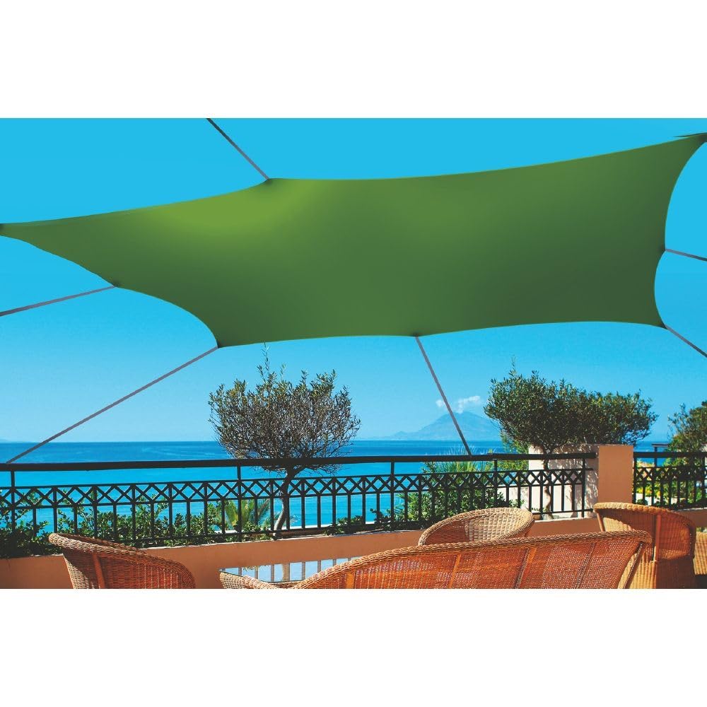 Voile d'ombrage carré 4x4 m pour protéger la terrasse de la chaleur du soleil