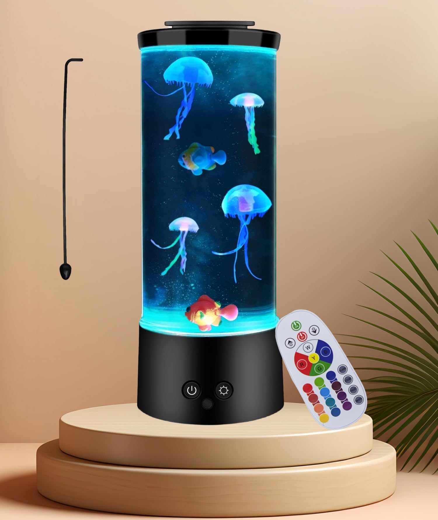 COLORLIFE Plastic Jellyfish for Jellyfish lamp2PCS Pet