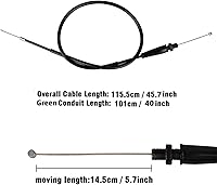 Vista 6 de nibbi Cable de acelerador Go Kart de 46 pulgadas, universal de 46 pulgadas, cable de motocicleta para Minibike TaoTao Kymco SYM GY6 Scooter 125 150