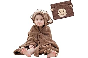 Ultra Absorbent Hooded Towel for Kids 8-10