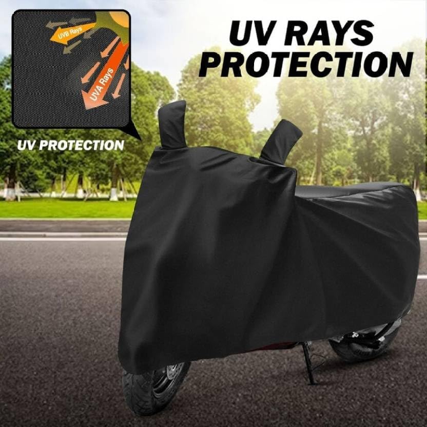 Image of Kerwa Waterproof Bike Cover Compatible with TVS Ntorq | Dust Proof, UV-Resistant, Mirror Pocket with Windproof Buckle Strap