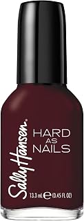 Sally Hansen Hard as Nails Garnet Attention Red Nail Polish - Long Lasting, Chip Resistant, Shiny & Strengthening