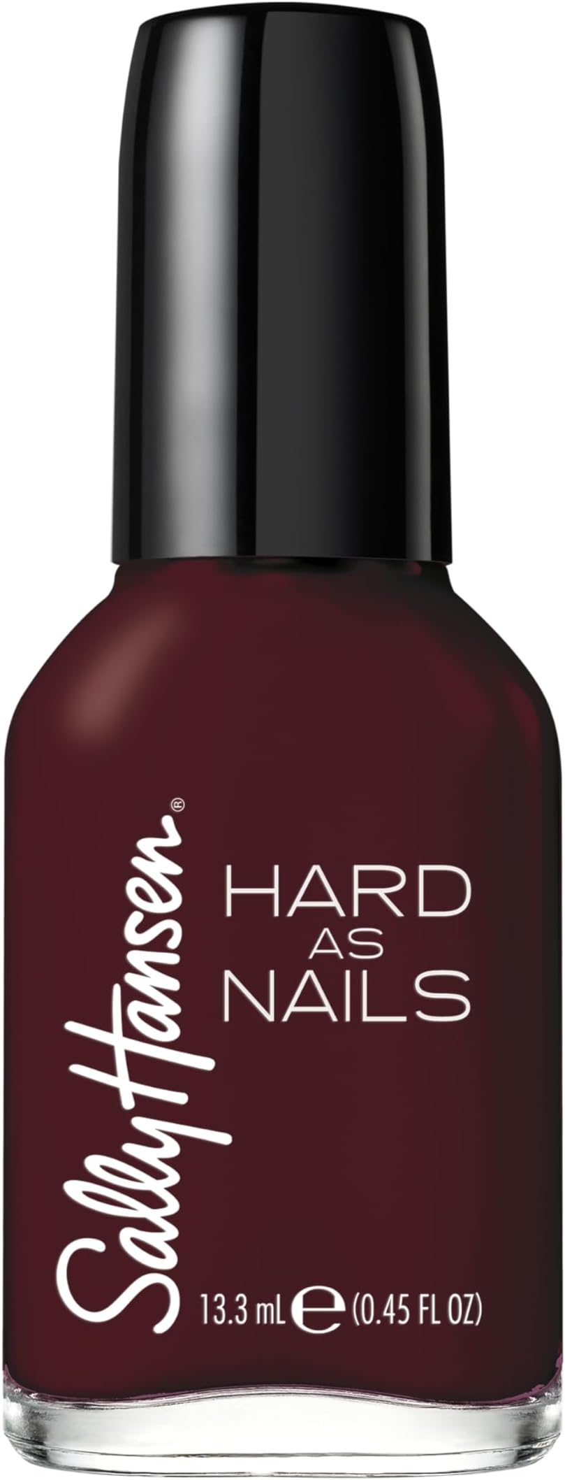 Sally Hansen Hard as Nails, Garnet Attention, Long Lasting, Chip Resistant, Opaque, Shiny Red Nail Polish