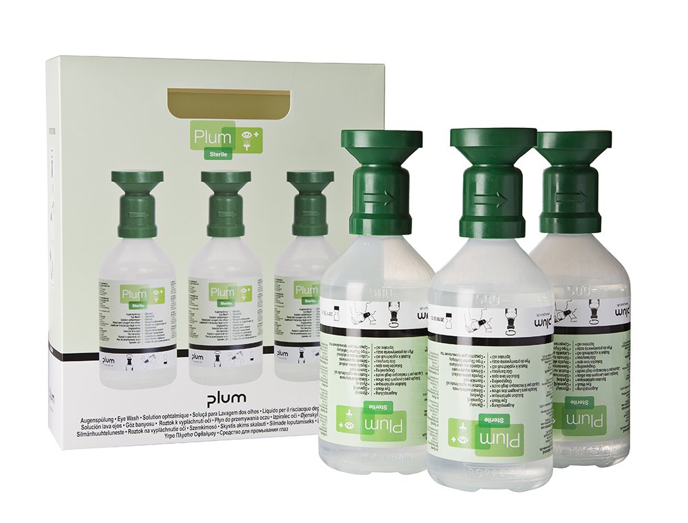 Soluzione Fisiologica Sterile Per Occhi Plum - Flacone Da 500ml Con Oculare, Confezione Da 3 - Foto 8