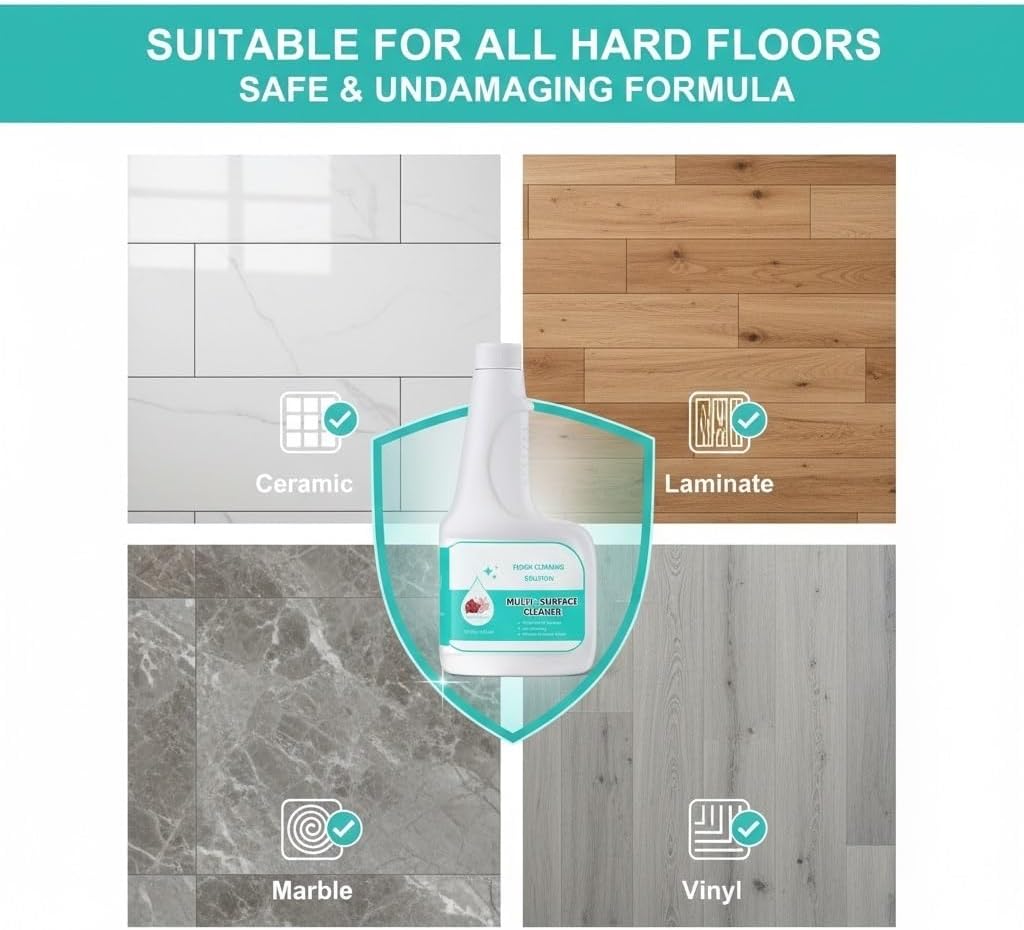 Robot Vacuum & Mop Solution, 2 Pack (16 fl oz each) - Compatible with Eufy X10 Pro Omni/C20/X8/X9/L Series - Plant-Based, No Residue, Safe for Hard Floors & Pets