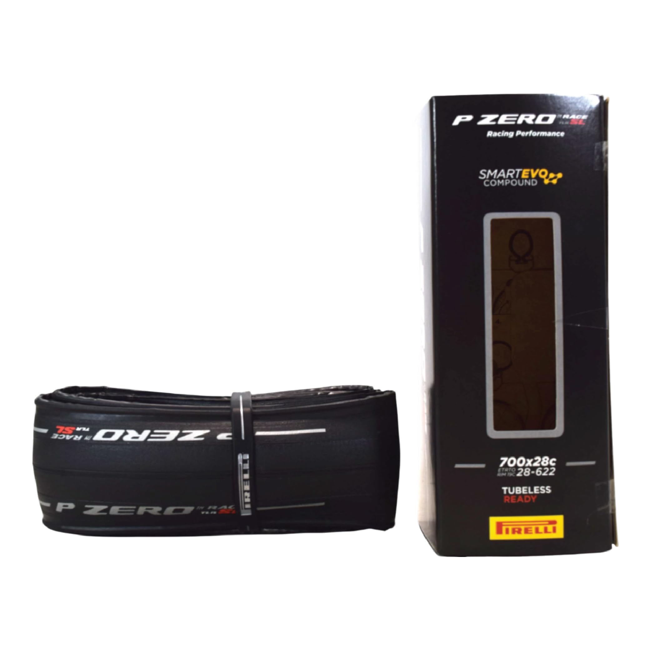 Pirelli P Zero Race TLR Tyres  - 700x28c - Tan Wall - Worn