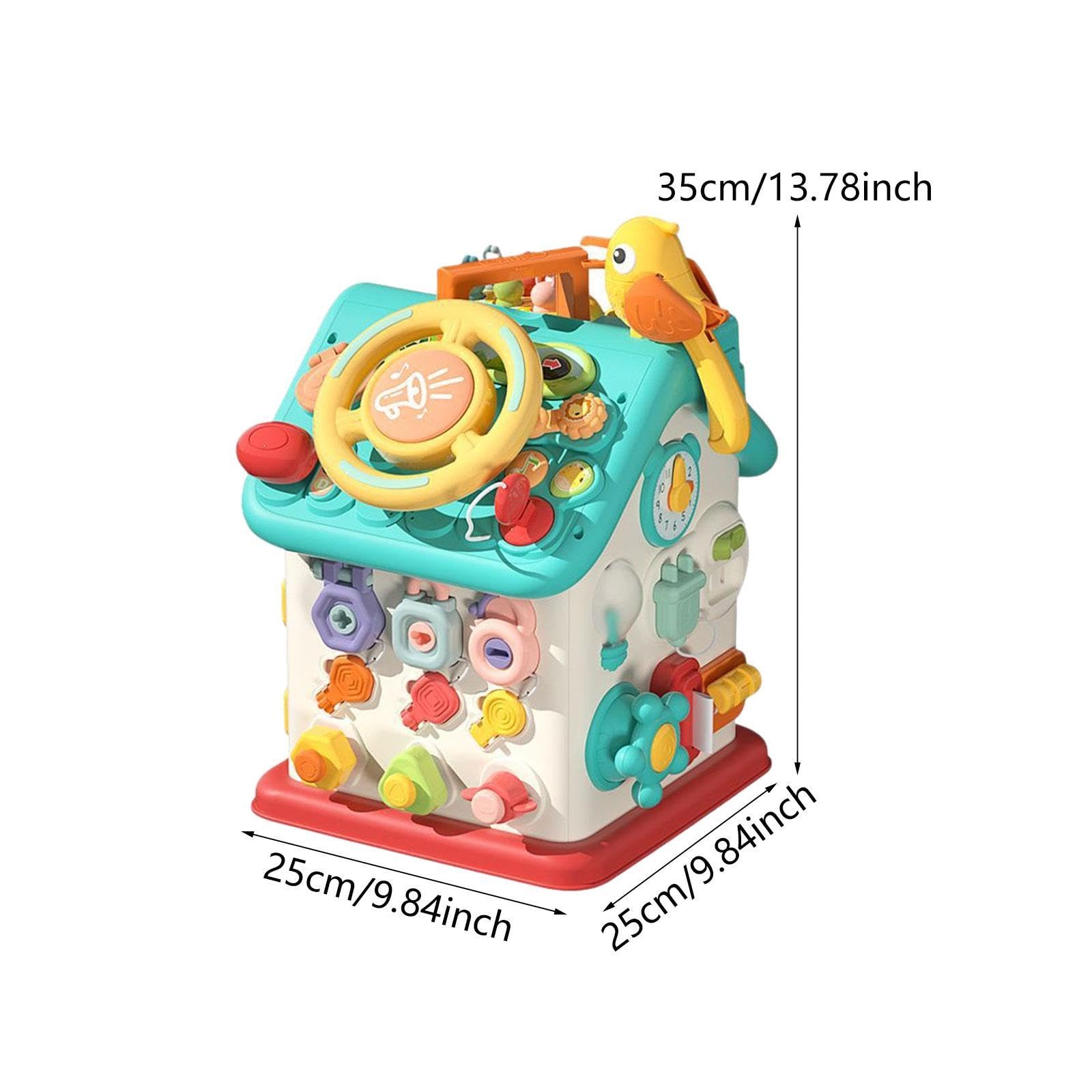 Busy Cube Aktivitätsbrett, Lernspielzeug, Formensortier Und Zuordnungsspiel, Sinnesbrett für Kinder