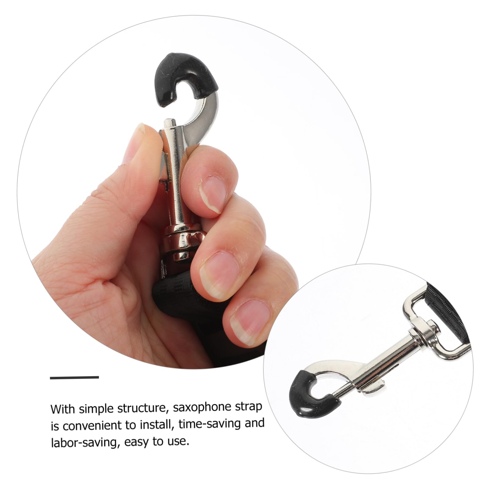 BESPORTBLE Adjustable Alto Sax Neck Strap for Tenor and Soprano Saxophones Durable and Comfortable Design for Musicians Travel Friendly Hook