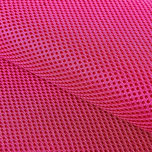 1MX1.6M Sandwich Mesh Three Layer 3D Cloth Sandwich Mesh Fabric Elastic Mesh Cloth Air Bed Fabric Sofa Shoes Raw Material (Rose Red)