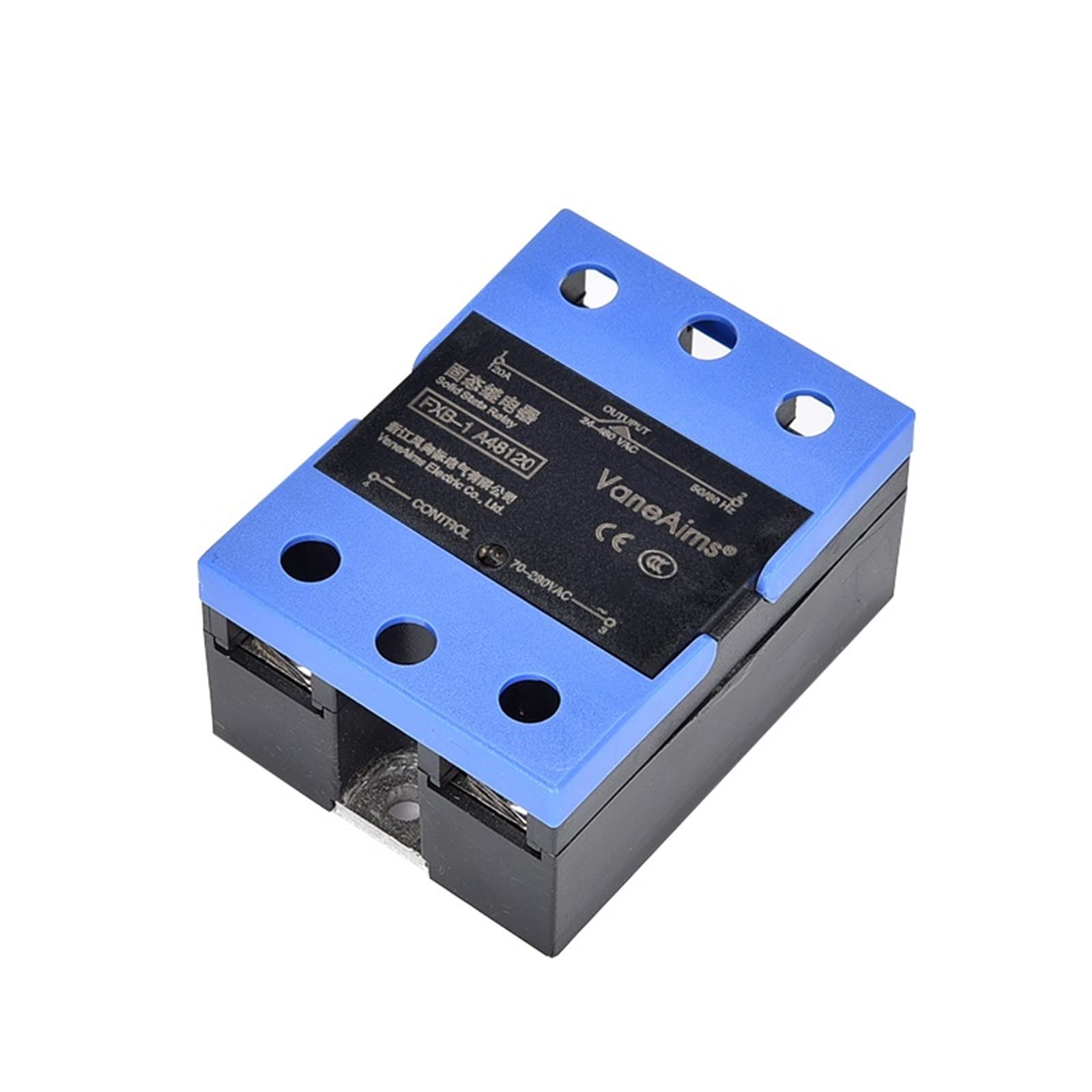Nowość Solid State Relais flip Cover FXB-1 10A25A40A60A80A100A120A AC Control Wolna pasta termoprzewodząca (AC-AC-60A)