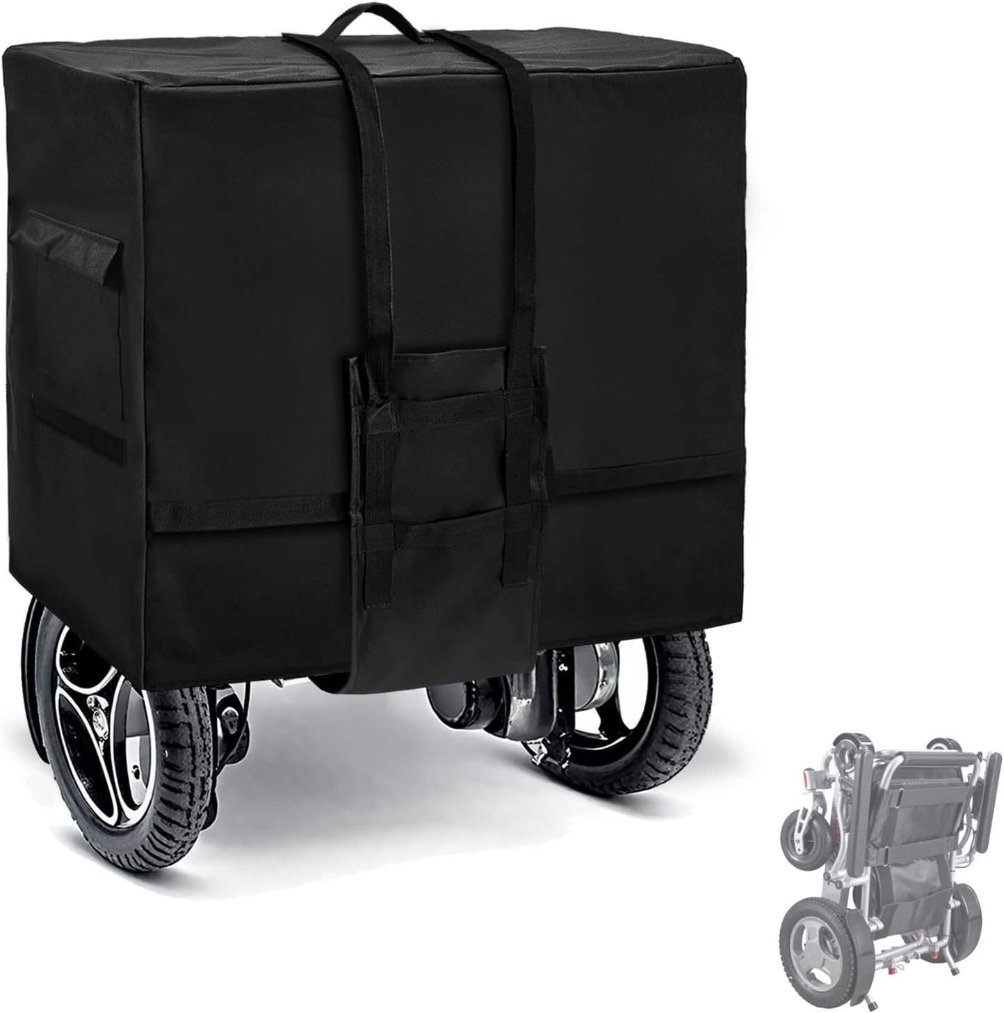 Rileytee Foldable Wheelchair Travel Bag for Airplane,Heavy Duty 600D Waterproof Dustproof Portable Folding Electric Wheelchair Covers for Travel (23”W x 14”D x 17”H x Skirt 30″) Rileytee Foldable Wheelchair Travel Bag for Airplane,Heavy Duty 600D Waterproof Dustproof Portable Folding Electric Wheelchair Covers for Travel (23”W x 14”D x 17”H x Skirt 30″)