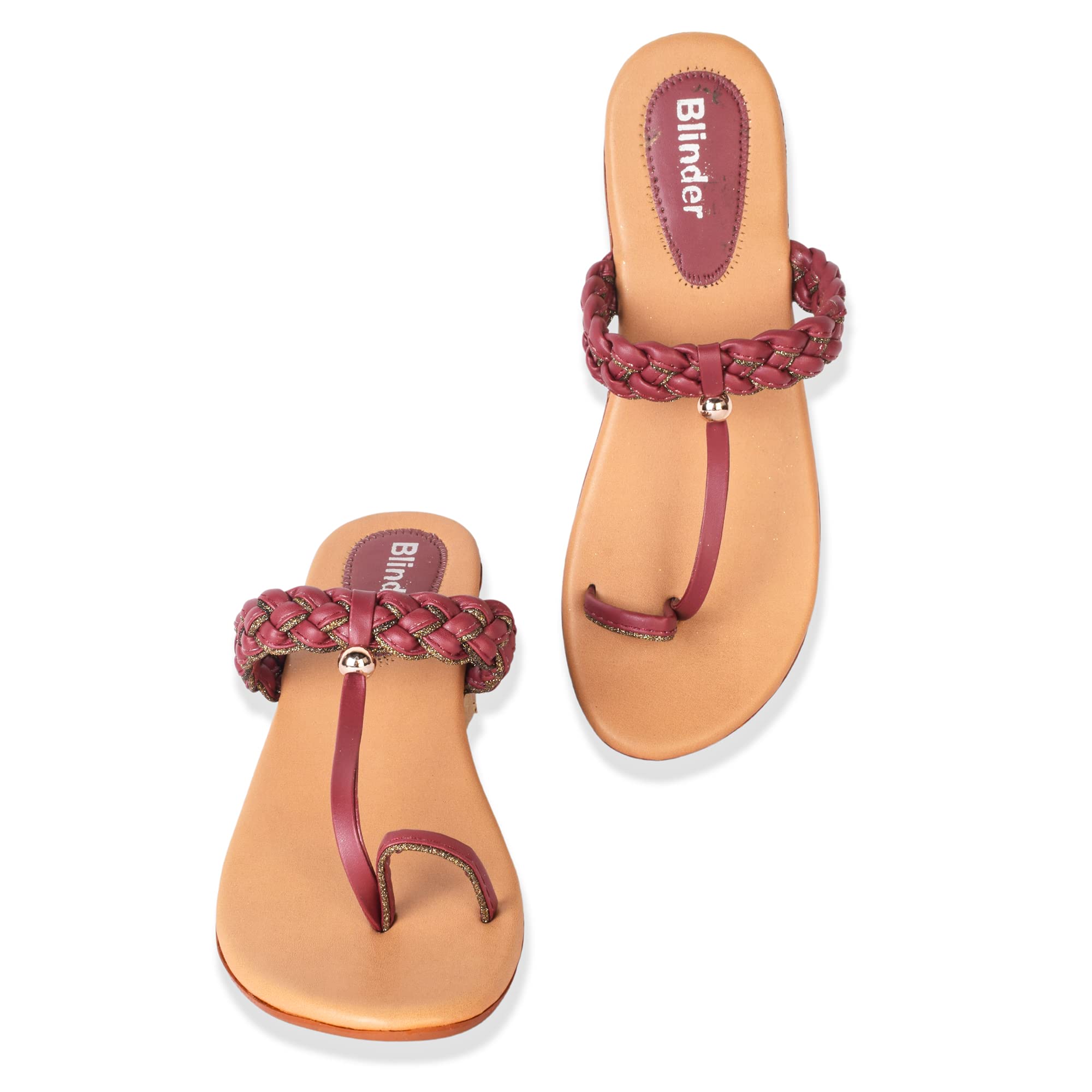 Blinder Womens Fancy Slipon Flat sandal Slippers (cherry, numeric_5) (B0C199GJHK) Amazon Price History, Amazon Price Tracker
