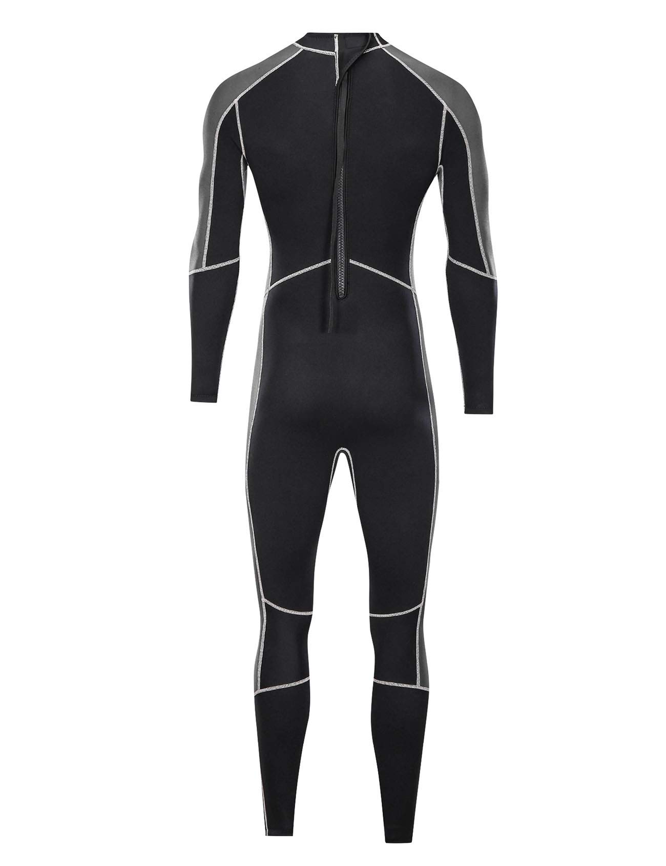 Letuwj Unisex Wetsuits Guardian 3mm Neoprene Full Scuba Diving Suits Surfing Swimming Long Sleeve Keep Warm for Water Sports Black M