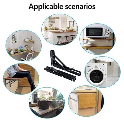 2 staffe pieghevoli per mensole a triangolo