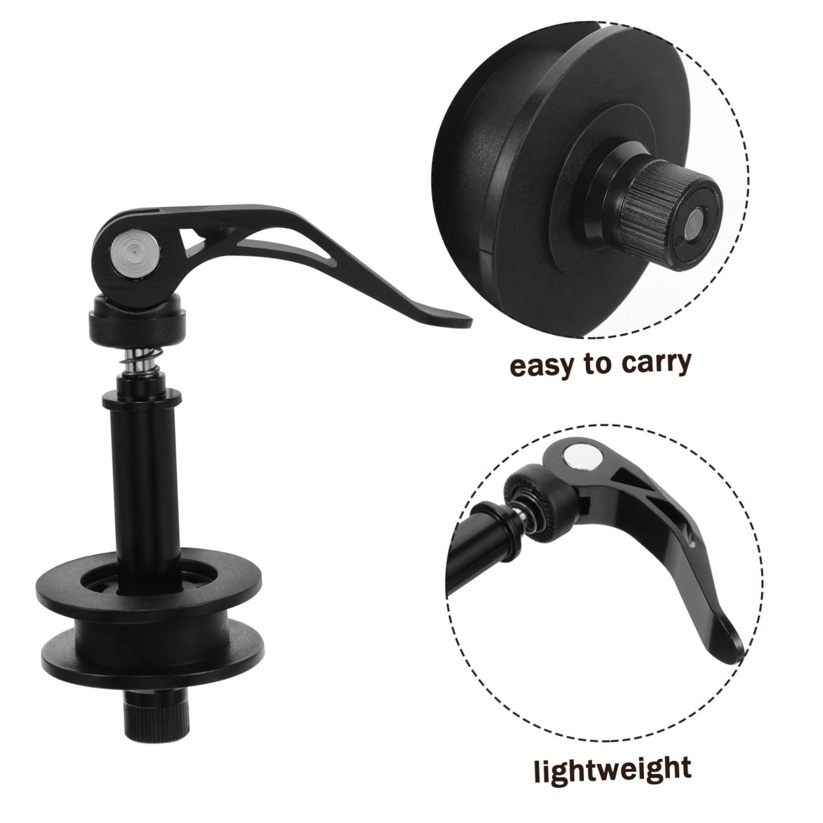 SUPVOX retenue de chaîne broyeur Frein stabilisateur Guidon Conduire serrures Fixateur de chaîne Dispositif de Tension de chaîne régleurs de chaîne de vélos pignon Fixe Plastique Black