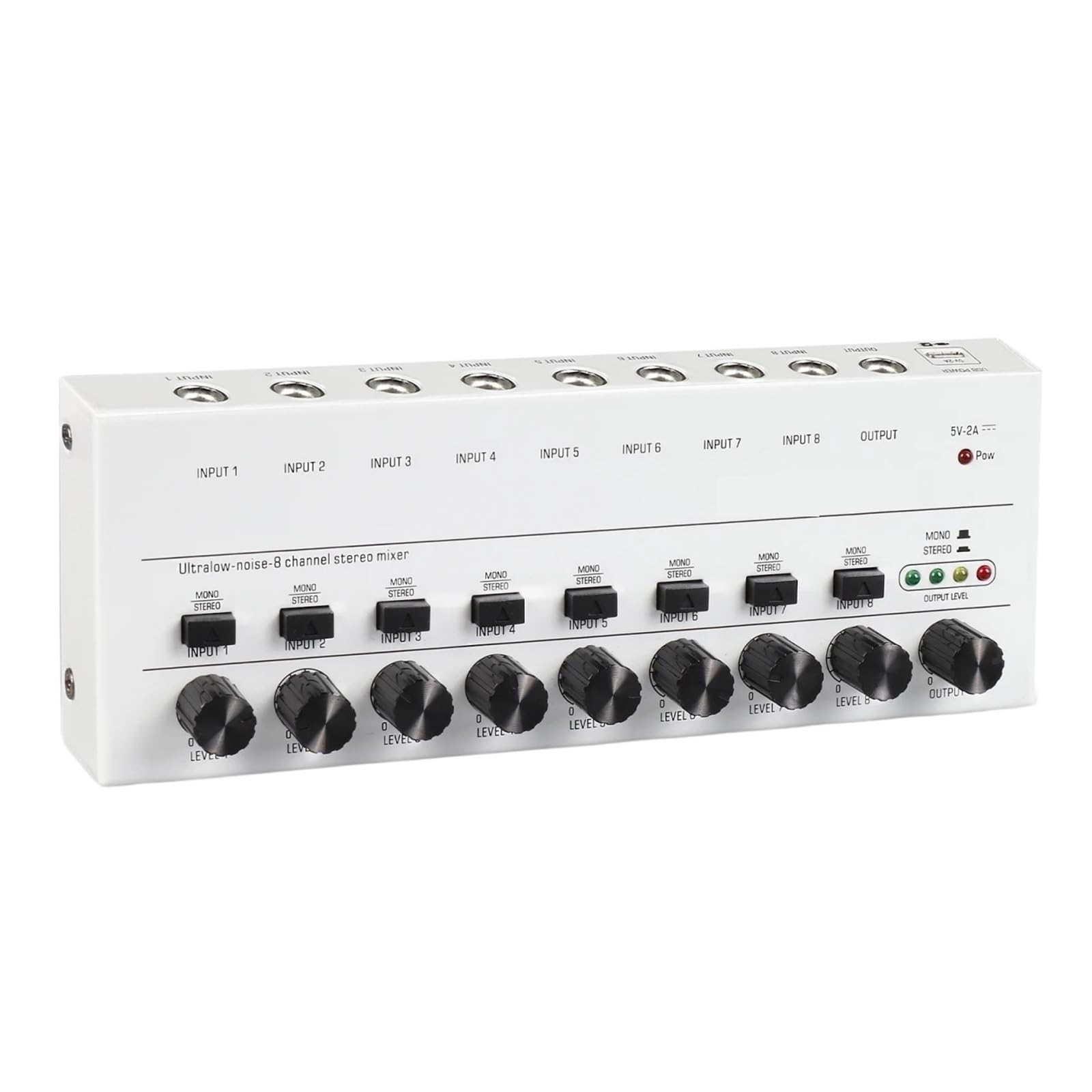 Mini Mixer Mix8 Kontroler Płyty Dźwiękowej 8-kanałowy Na Scenę Z Mikrofonem Gitarowym Instrumentu Muzycznego