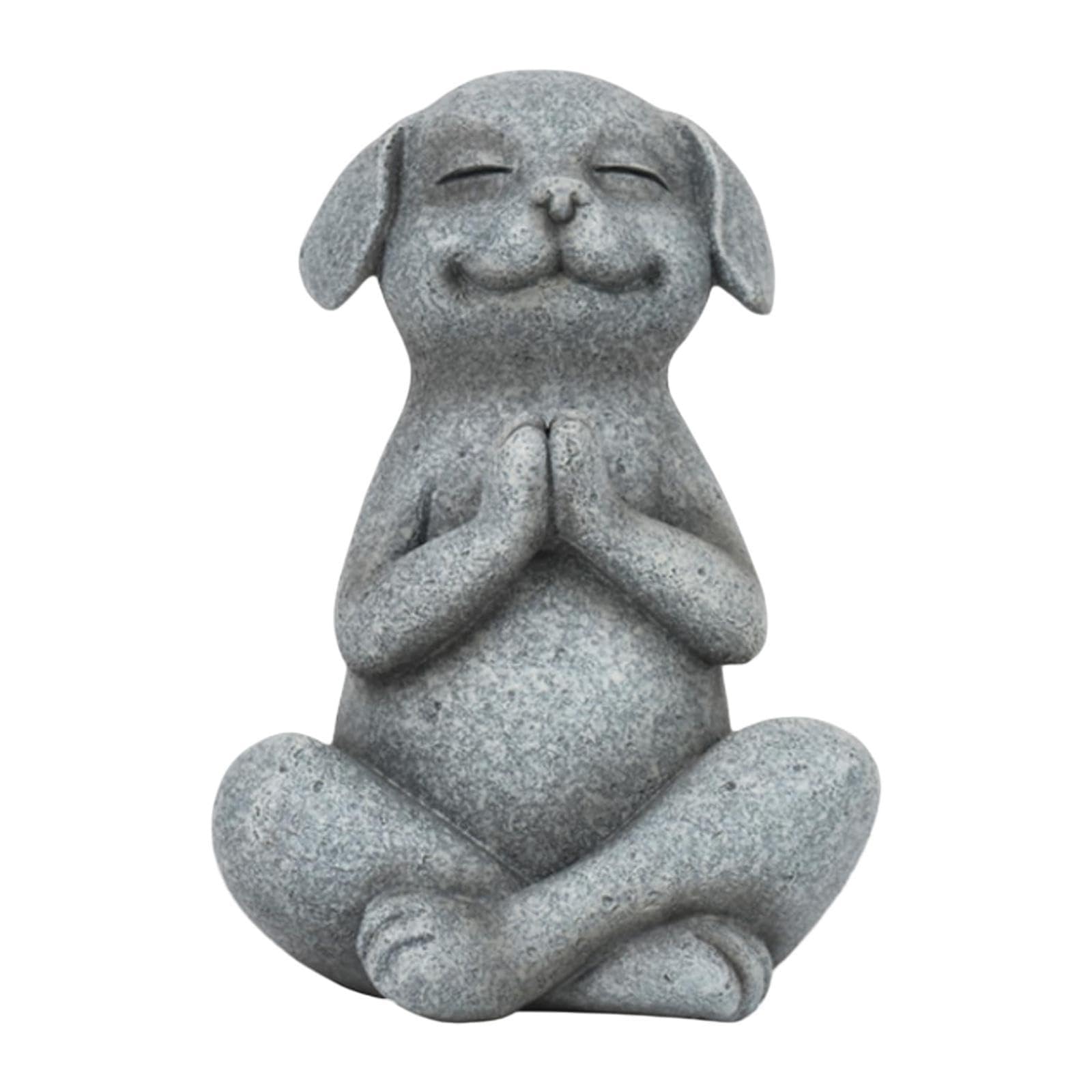 Statuetta Decorativa da scrivania - Statua Artistica, Statua di Cane in Meditazione, Scultura di Animali, Statuetta da Tavolo a Forma di Cane, Regalo per Il Soggiorno, Ornamenti in Resina a Forma di