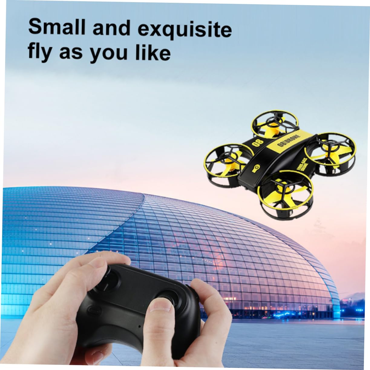 Juguetes de Aviones de Control Remoto Mini Cuadricóptero Rc LED Dron Rc Portátil Luces para Despegue y Aterrizaje Fácil Interiores