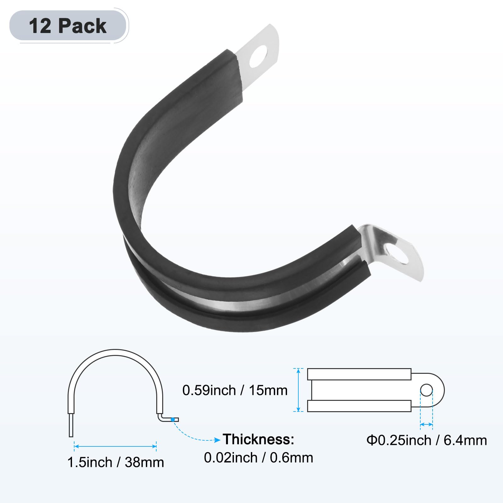 M METERXITY 12-Pack Cable Clamps - Image 3