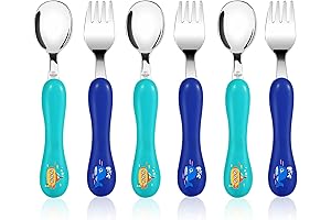 Lehoo Castle Toddler Fork and Spoon Set: Safe and Durable Utensils for Kids