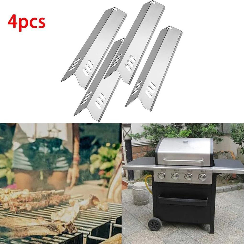 Kit di parti per grill a con copertura in acciaio inossidabile pulito ed efficiente da 4 pezzi per la maggior parte delle griglie per barbecue all'aperto flessibili