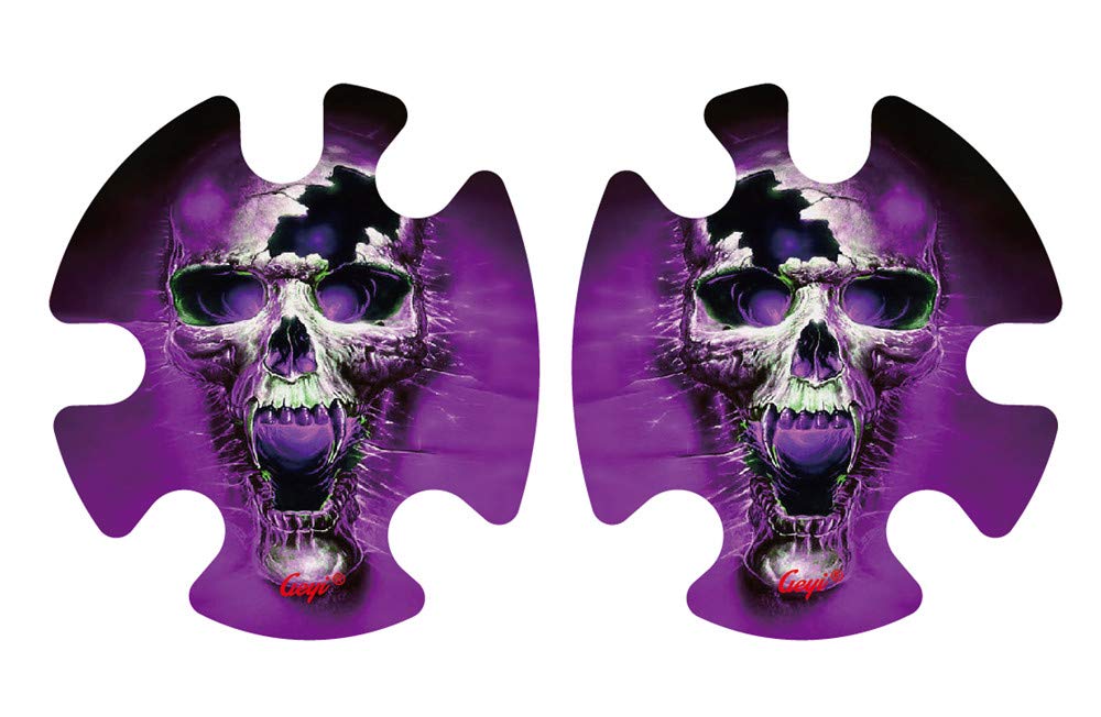 Geyi Purple Fire Skull Wraps