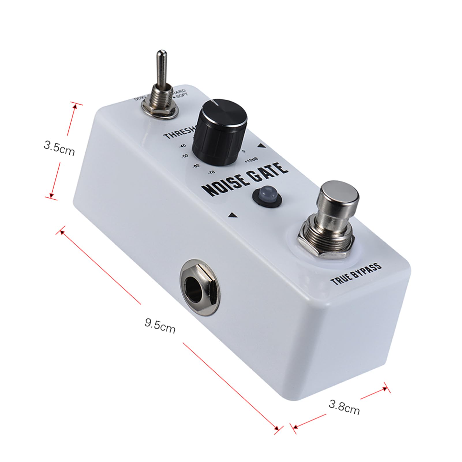 Rowin Noise Gate, Rauschunterdrückung, Gitarren-Effektpedal, Gehäuse aus Aluminiumlegierung, True Bypass für Musiker