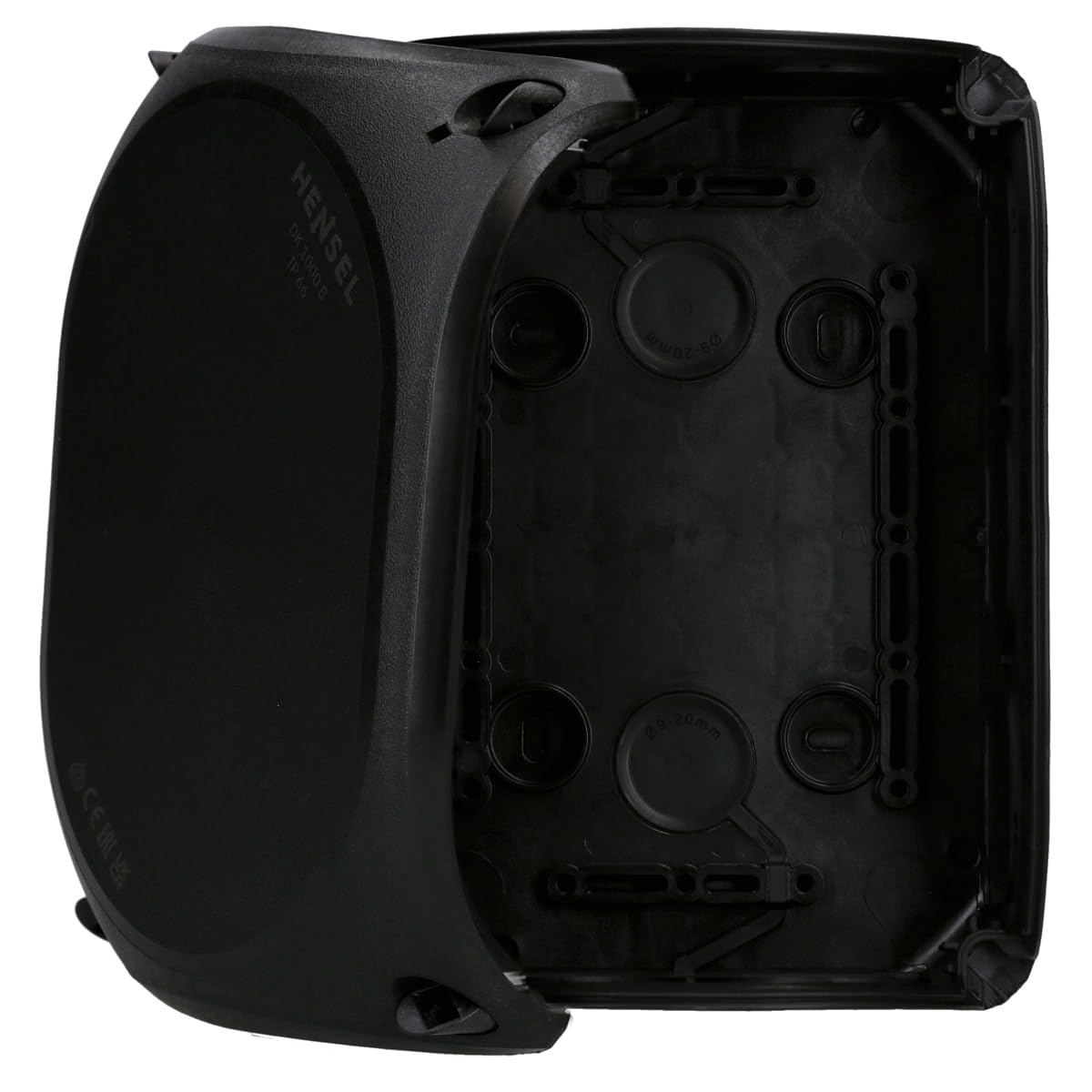 Hensel Scatola di derivazione per cavi DK 1000 B fino a 10 mq 3fase, 16 mq mm 1 fase, senza morsetto, IP66, nero