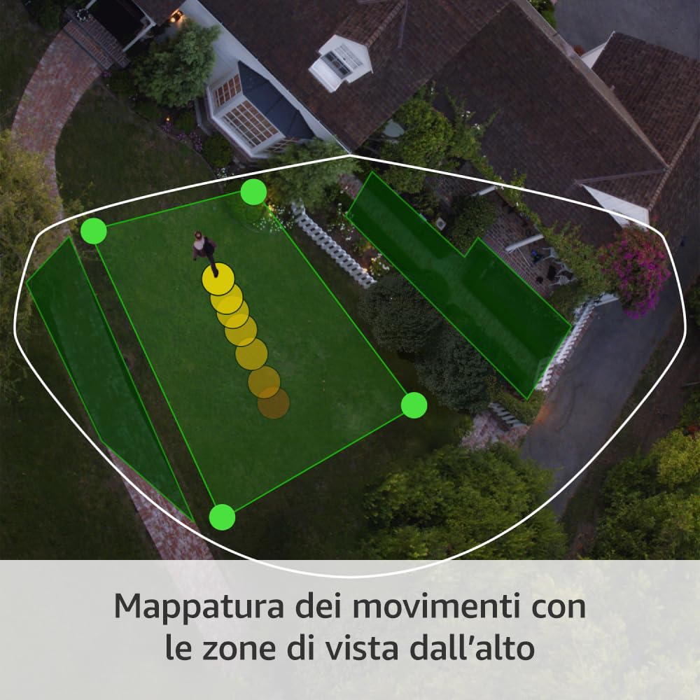 Ring videocamera esterna Pro a batteria (Stick Up Cam Pro) | Telecamera di sorveglianza senza fili, video HDR, vista dall’alto, rilev. movimento 3D, fai-da-te | Ring Home: 30 gg. prova gratuita