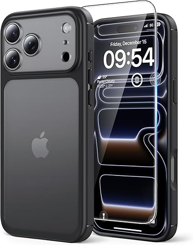 Miniatura 35 de TAURI - Funda a prueba de golpes para iPhone 15 Plus de 6.7 pulgadas, 3 en 1, no se pone amarilla, con 2 protectores de pantalla, protección