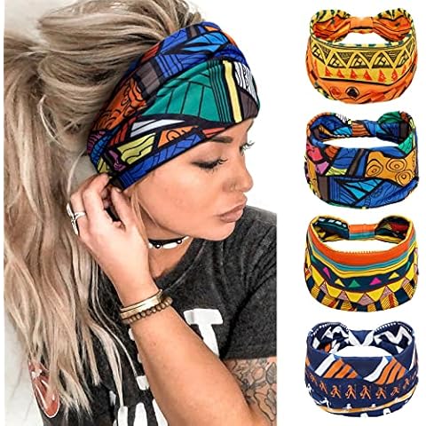 AKTVSHOW Boho African Printed Hair Bands Cover
