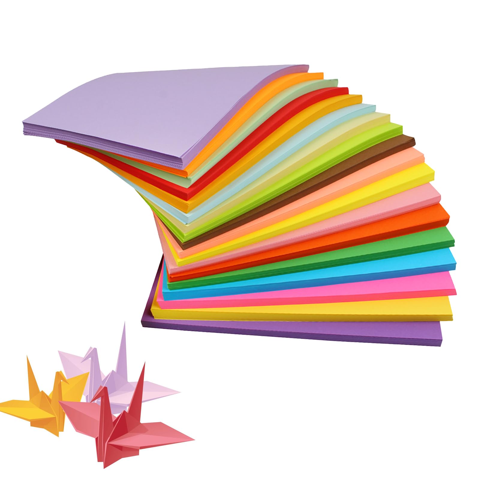 200 Sheets Coloured Paper, 70gsm A4 Origami Paper, 20 Colors Double Sided Craft Pack for Children's Art, Sketching, Decorating, DIY Arts Crafts and Craft Activities, 11.69x8.27in/29.7x21cm