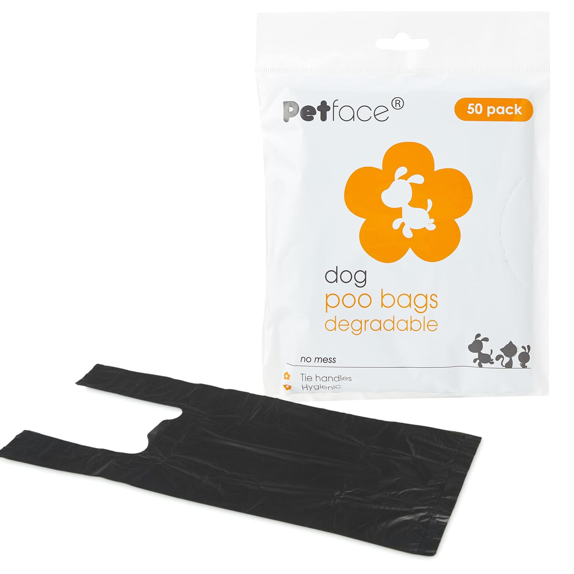 New PETFACE 50 Pack Degradable Dog Poop Bag